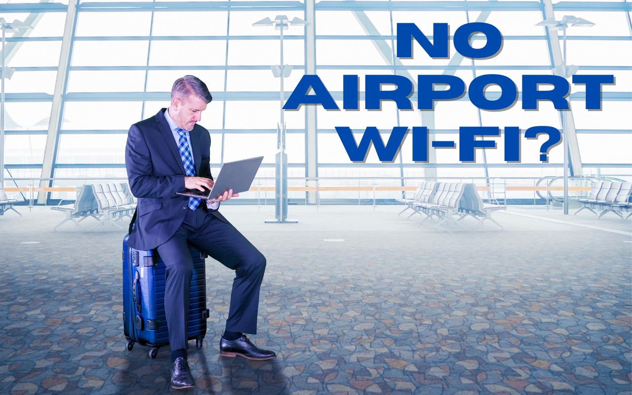 Airport Wi Fi text photo.