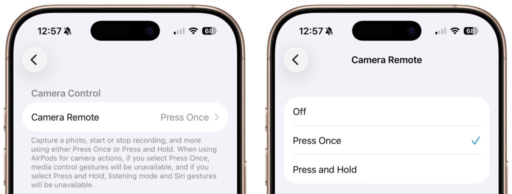 Use Your AirPods as a Camera Remote