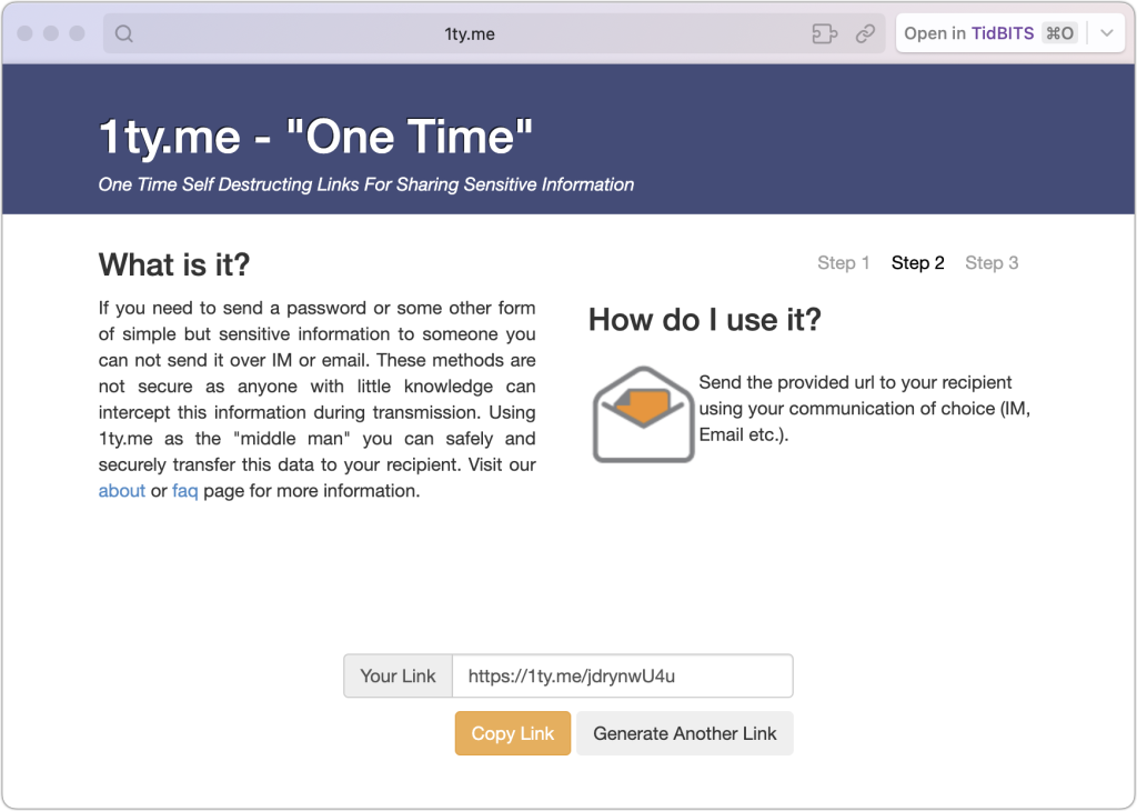 How to Share Sensitive Information Securely over the Internet